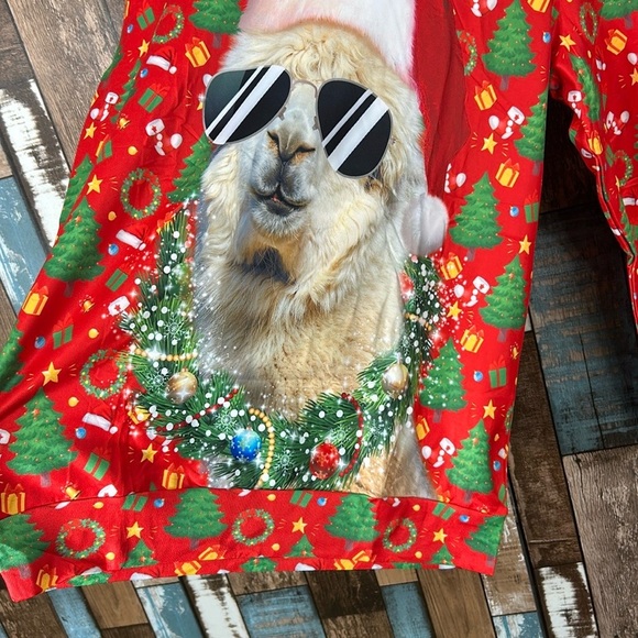 Festive Llama Christmas Sweater - Picture 5 of 12